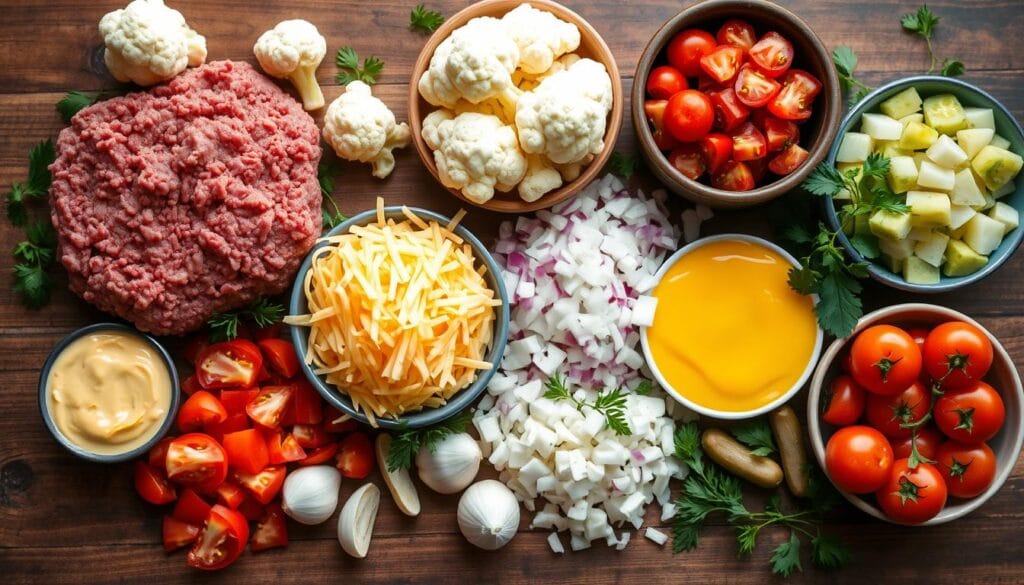 keto cheeseburger casserole ingredients keto cheeseburger casserole ingredients